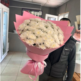 Арт. 0708. Букент-гигант из кустовых хризантем 15шт