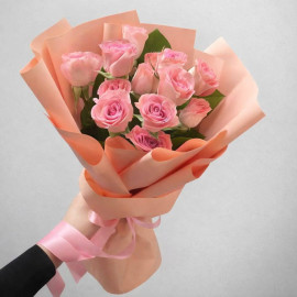 Арт. 0733. Кустовая розы 3шт, оформление